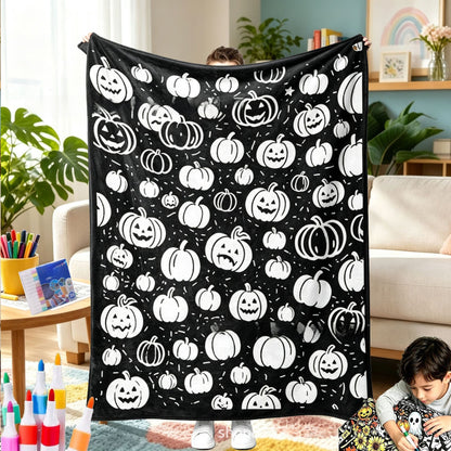 DIY Coloring Flannel Blanket with 24 Pens